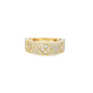 14KT YG (82) RD Dia .74ct 5.11g size 7