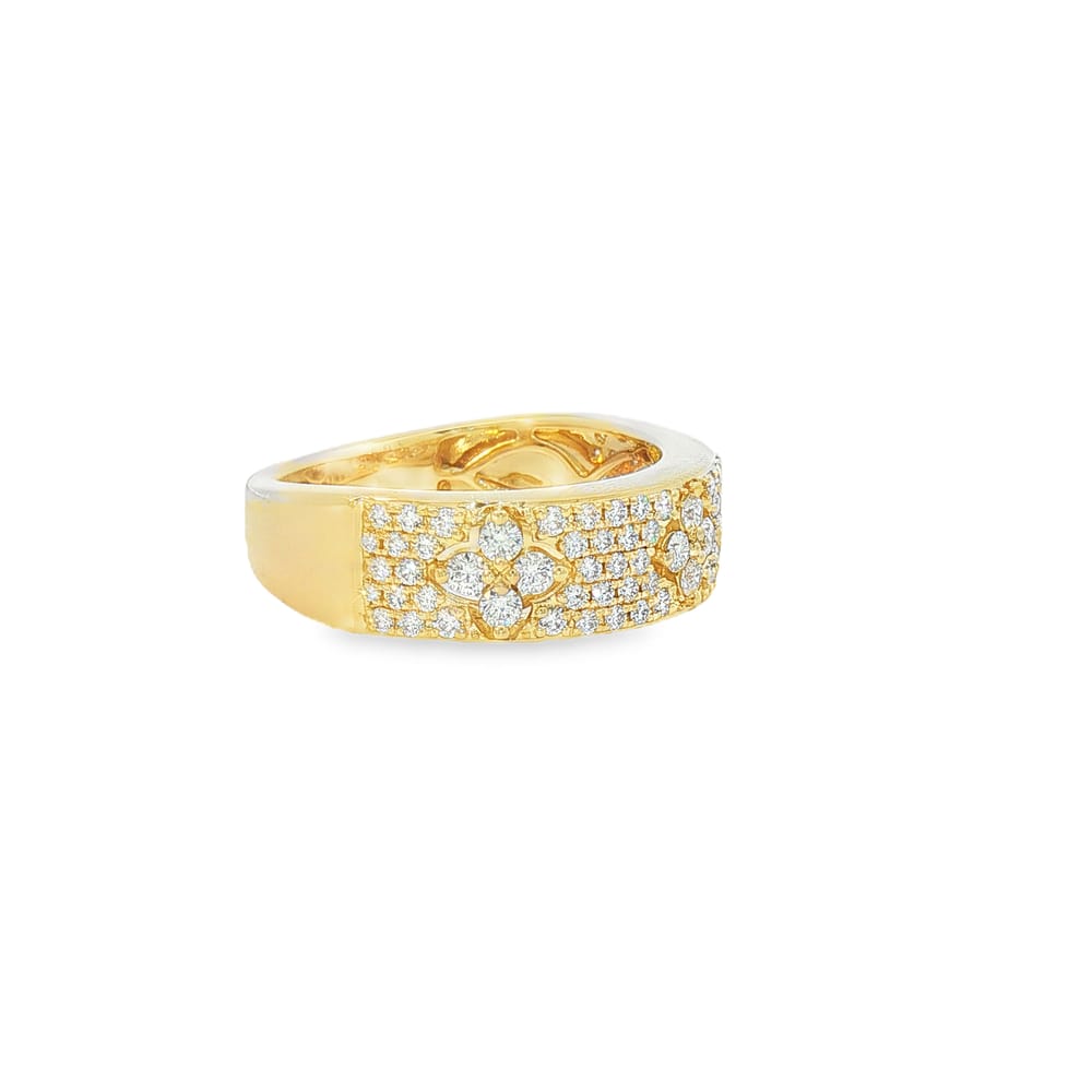 14KT YG (82) RD Dia .74ct 5.11g size 7
