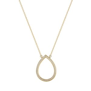 Rosato "Sofia" Gold Plated Short Necklace - .925 Sterling Silver - 18 Inches