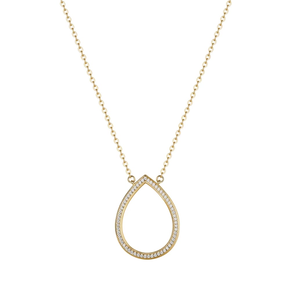 Rosato "Sofia" Gold Plated Short Necklace - .925 Sterling Silver - 18 Inches