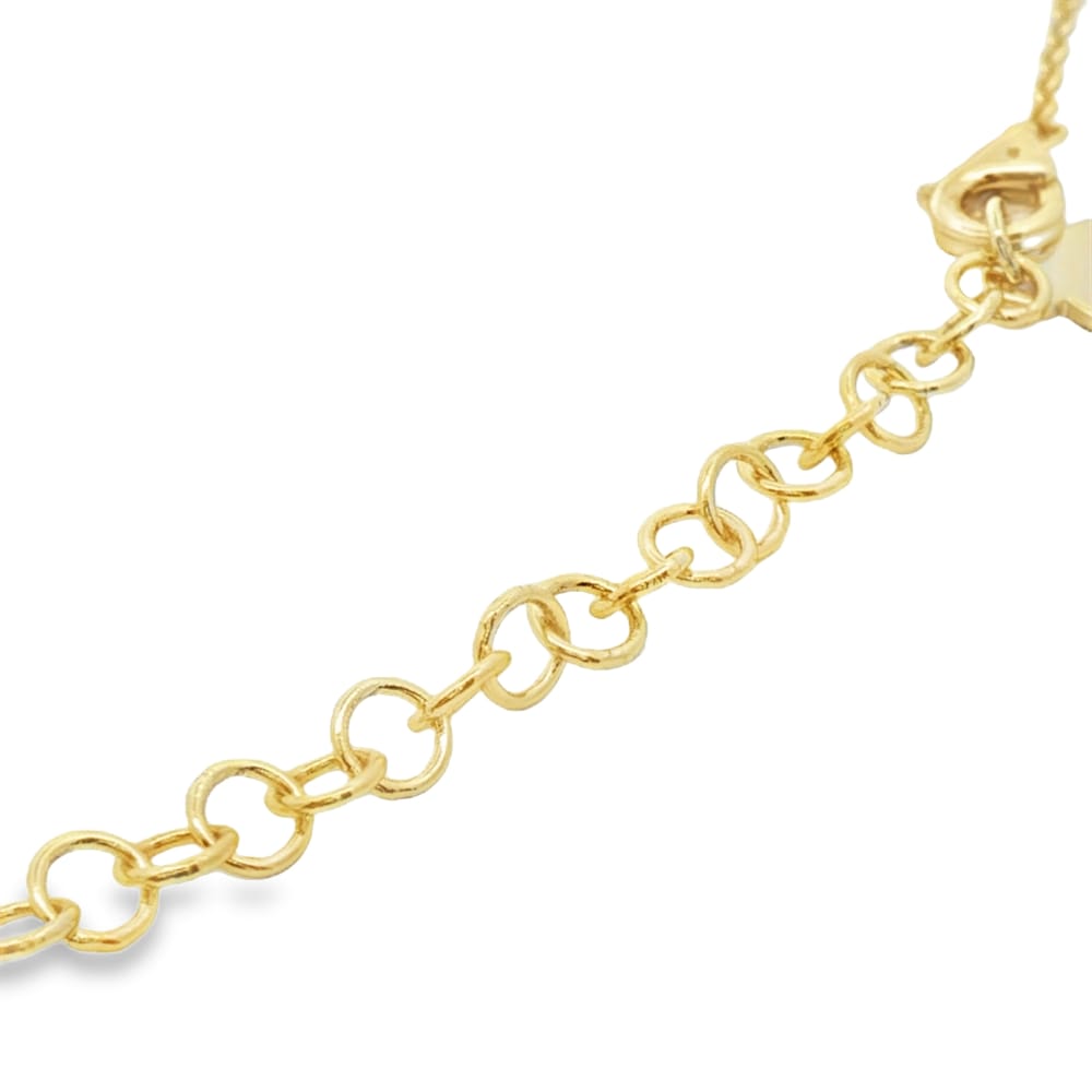 Rosato "Sofia" Gold Plated Short Necklace - .925 Sterling Silver - 18 Inches