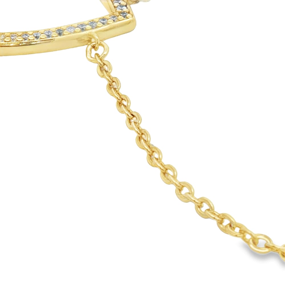 Rosato "Sofia" Gold Plated Short Necklace - .925 Sterling Silver - 18 Inches