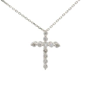 14k dia cross .10ct