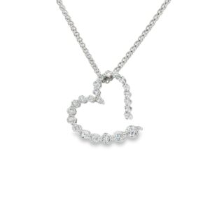 14K Yellow Gold Diamond Pendant with 39 Round Stones, 0.25 ctw,
