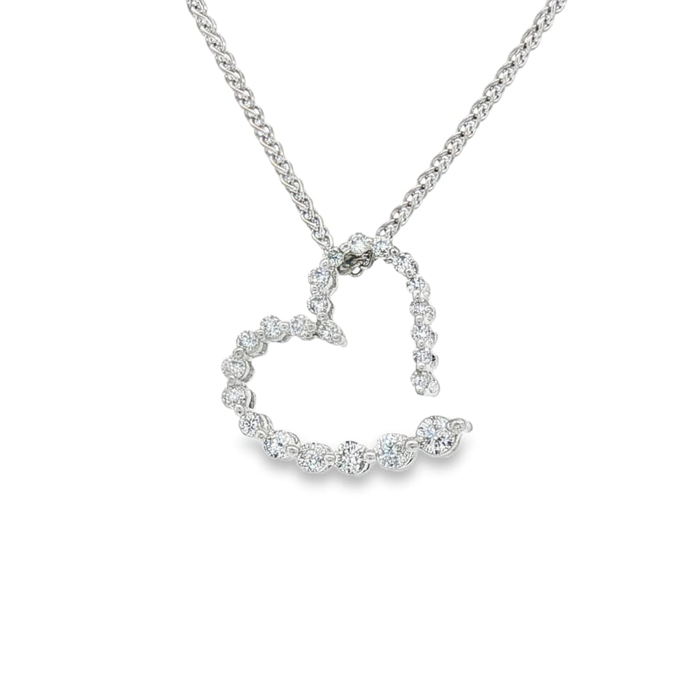 14K Yellow Gold Diamond Pendant with 39 Round Stones, 0.25 ctw,