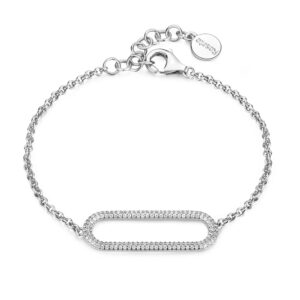 Rosato Bianca .925 Sterling Silver Bracelet - 6 Inches with 1.5" Extender