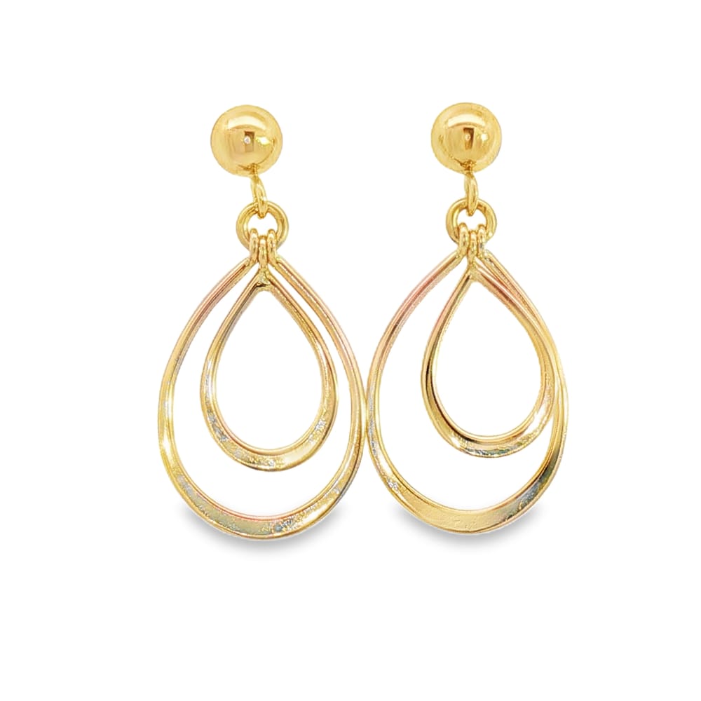 14K Yellow Gold Earrings 1.26g Weight