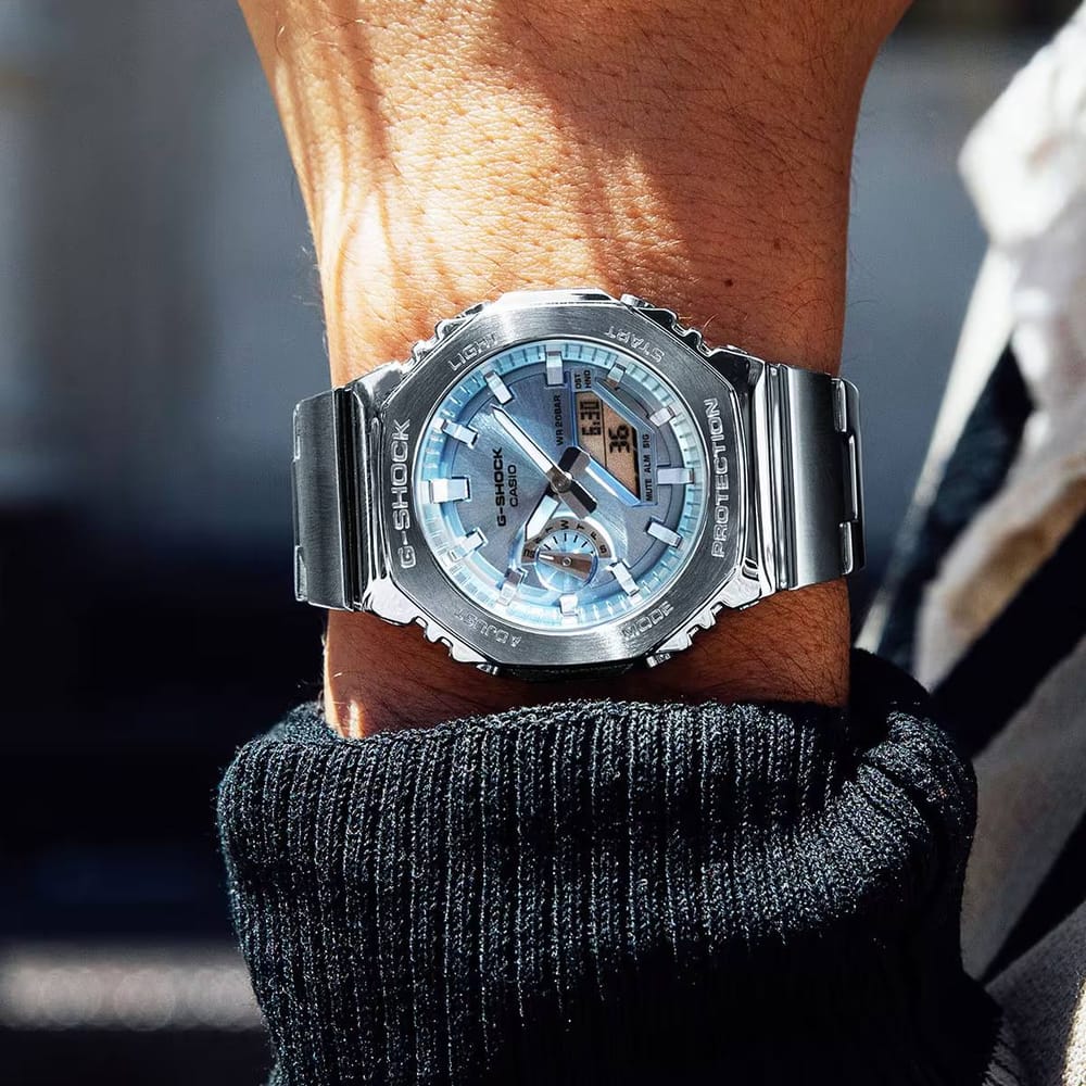 Casio G-Shock G-Steel Metal Sky Blue 44mm GM-2110D-2A