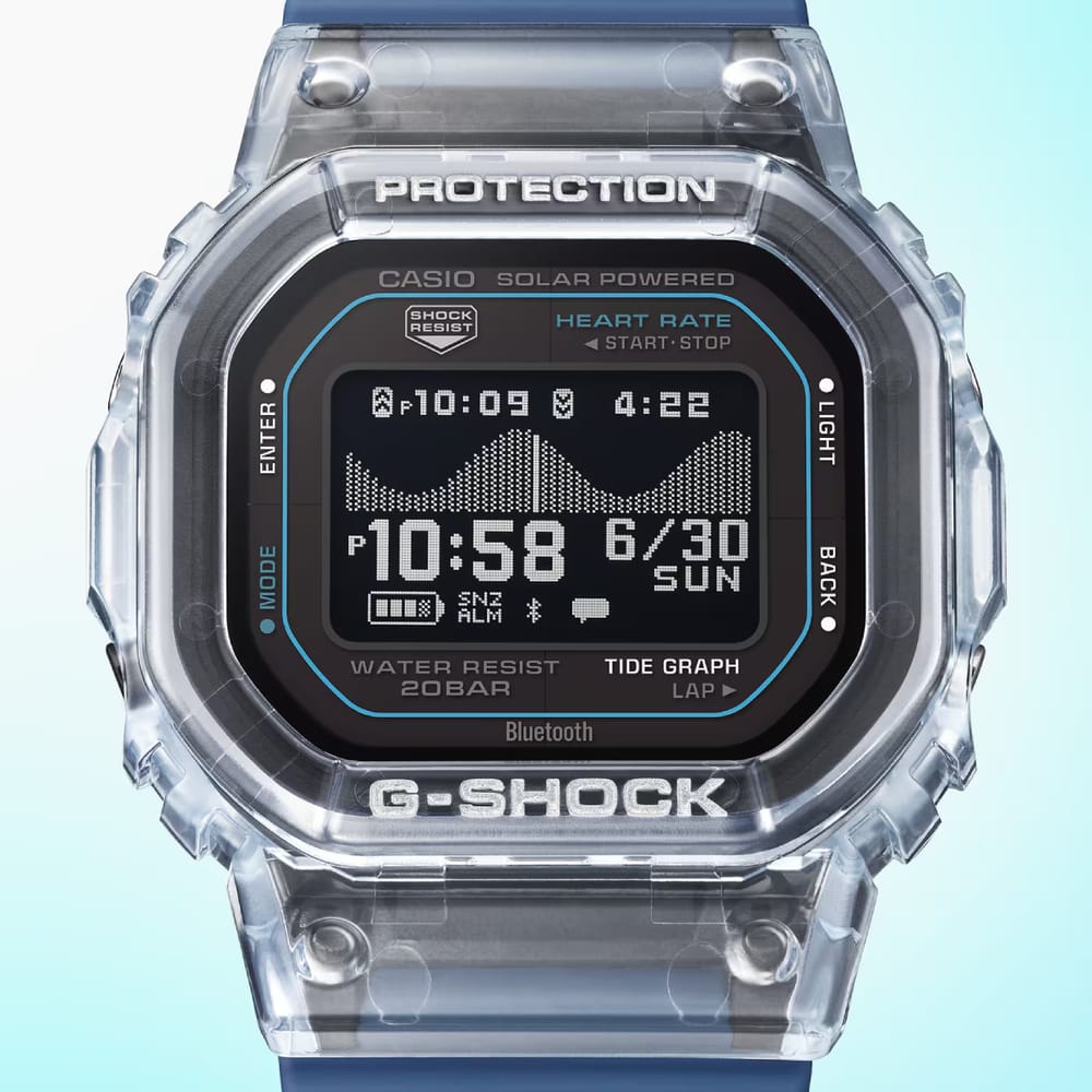 G-Shock G-Glide Clear Blue Bluetooth GBXH5600-2