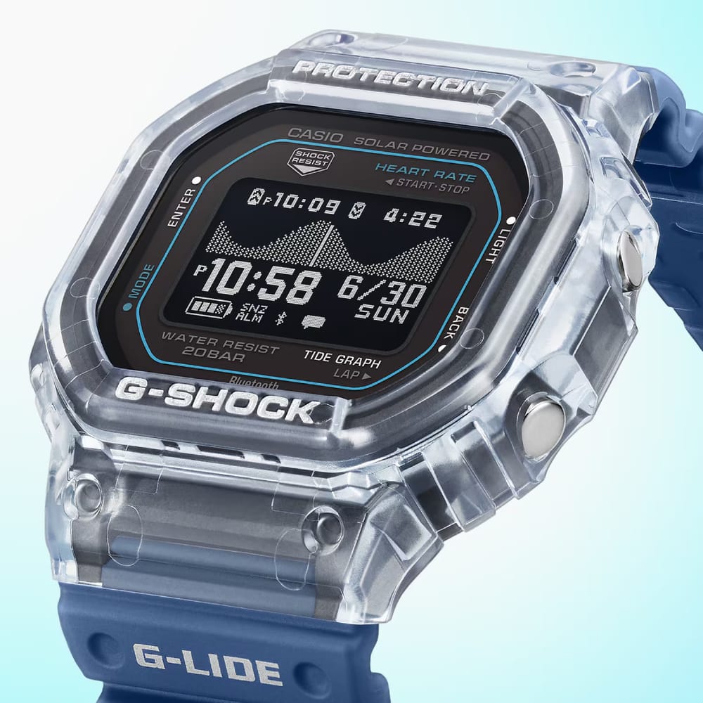 G-Shock G-Glide Clear Blue Bluetooth GBXH5600-2