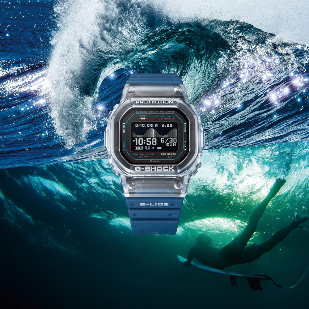G-Shock G-Glide Clear Blue Bluetooth GBXH5600-2
