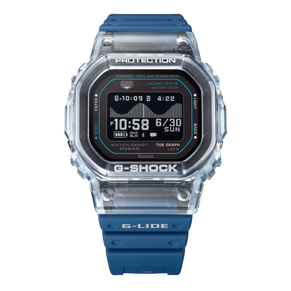 G-Shock G-Glide Clear Blue Bluetooth GBXH5600-2
